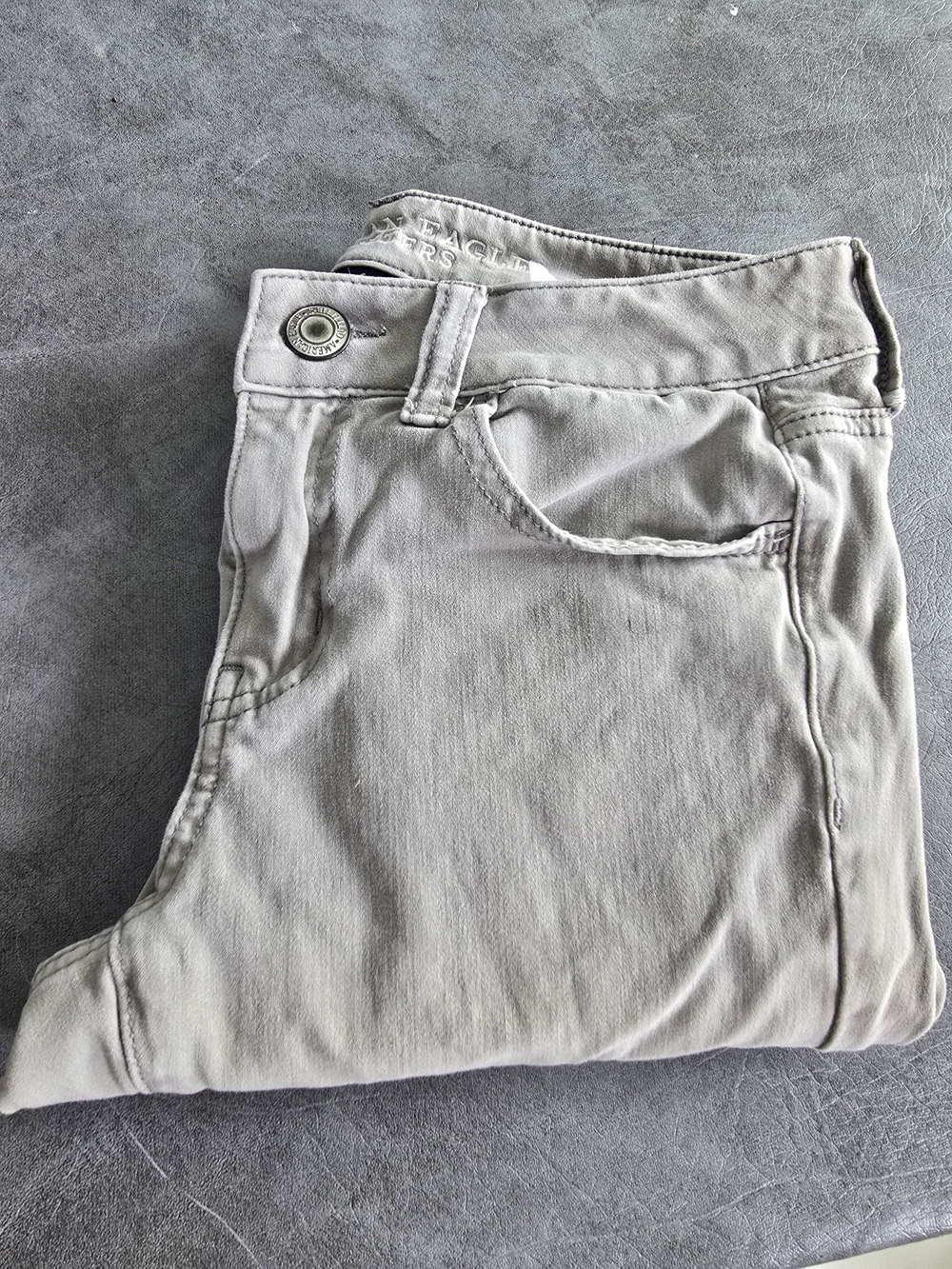 Light Gray Casual Highwaisted Skinny Jeans